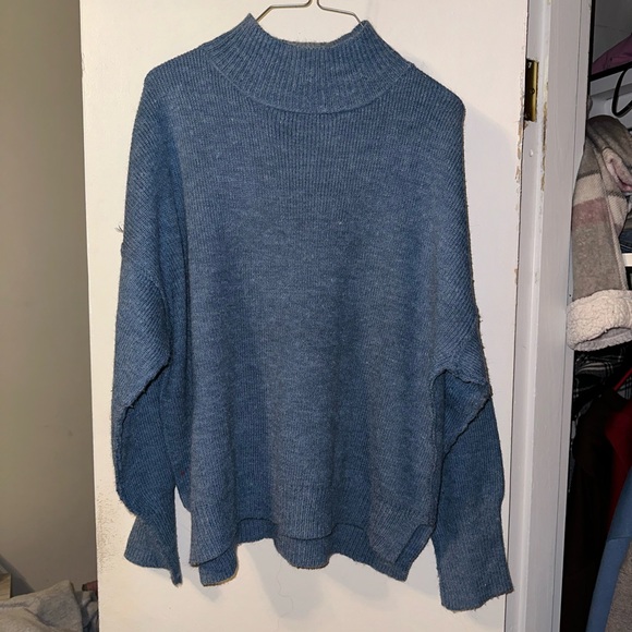 LA MIEL Sweaters - La‎ miel ladies high neck oversized blue sweater size medium